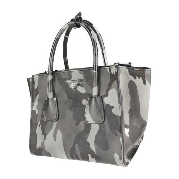 Prada Camo Saffiano Leather Handbag - Picture 1 of 9